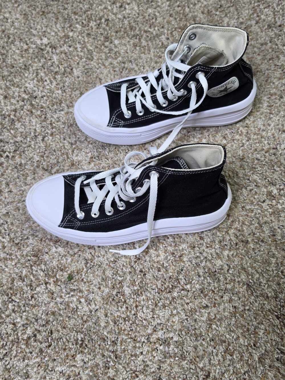 Converse Platform Chuck Taylor All Star High Top Sneakers - Black/White